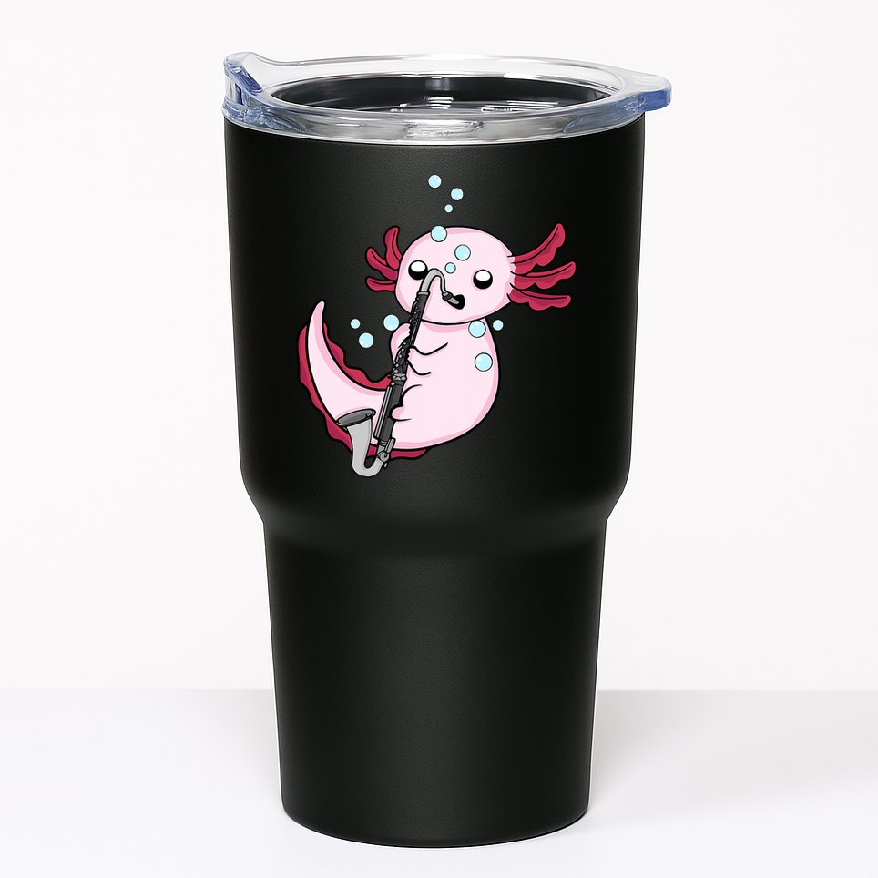 Bass Clarinet Player  Axolotl Music Lover Bass Clarinet Tumbler