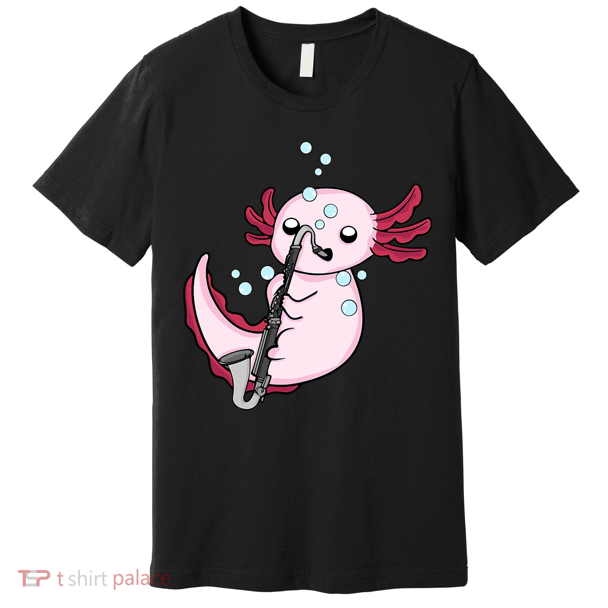 Bass Clarinet Player  Axolotl Music Lover Bass Clarinet Premium T-Shirt