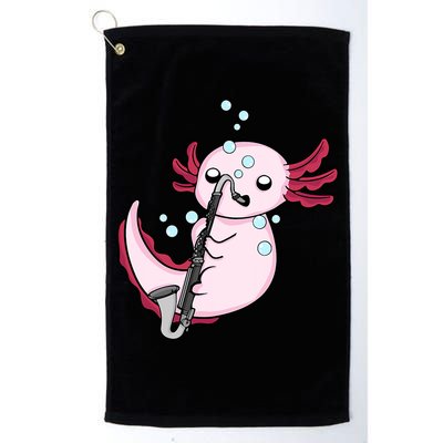 Bass Clarinet Player  Axolotl Music Lover Bass Clarinet Golf Towel