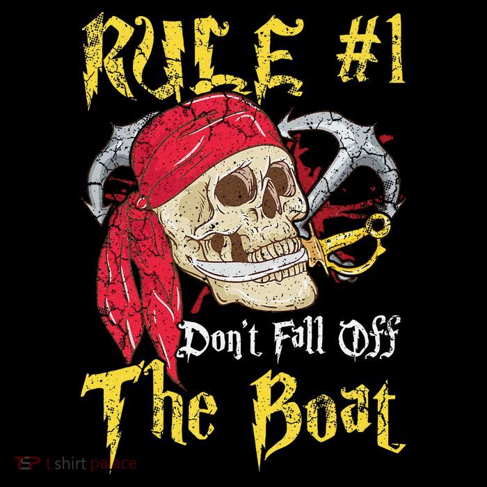Boating Captain Pirates Funny Pirate Dont Fall Off The Boat 16 in Basic Backpack