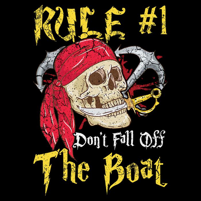 Boating Captain Pirates Funny Pirate Dont Fall Off The Boat Bag