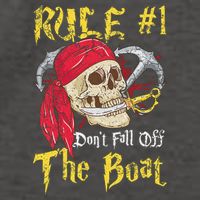 Boating Captain Pirates Funny Pirate Dont Fall Off The Boat Vector Backpack