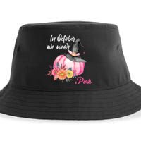 Breast Cancer Pumpkin Witch Sustainable Bucket Hat