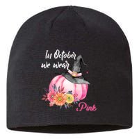 Breast Cancer Pumpkin Witch Sustainable Beanie