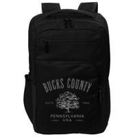 Bucks County Pa Vintage Design Souvenir Impact Tech Backpack