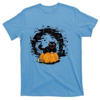 Boo Cat Pumpkin Halloween Theres Some Horrors In House Vibe Meaningful Gift T-Shirt