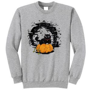 Boo Cat Pumpkin Halloween Theres Some Horrors In House Vibe Meaningful Gift Sweatshirt