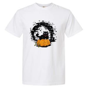 Boo Cat Pumpkin Halloween Theres Some Horrors In House Vibe Meaningful Gift Garment-Dyed Heavyweight T-Shirt