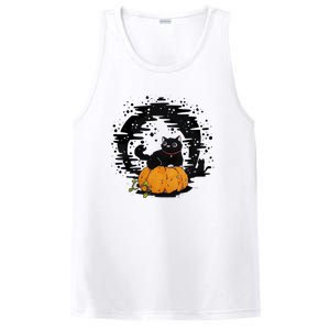 Boo Cat Pumpkin Halloween Theres Some Horrors In House Vibe Meaningful Gift PosiCharge Competitor Tank