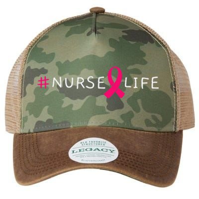 Breast Cancer Pink Awareness Ribbon Nurse Medical Worker Legacy Tie Dye Trucker Hat