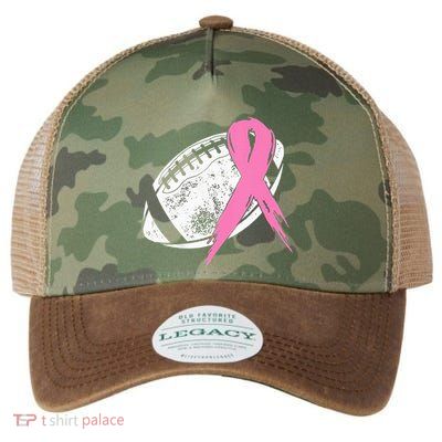 Breast Cancer Pink Ribbon Football Awareness Costume Legacy Tie Dye Trucker Hat