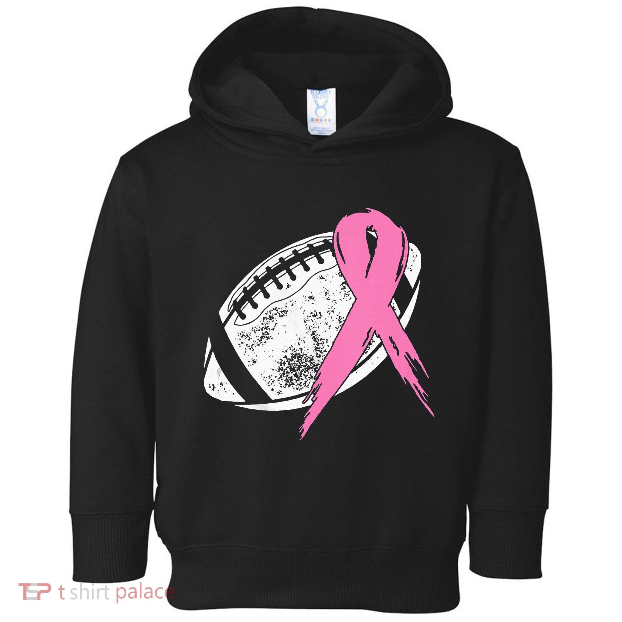 Breast Cancer Pink Ribbon Football Awareness Costume Toddler Hoodie