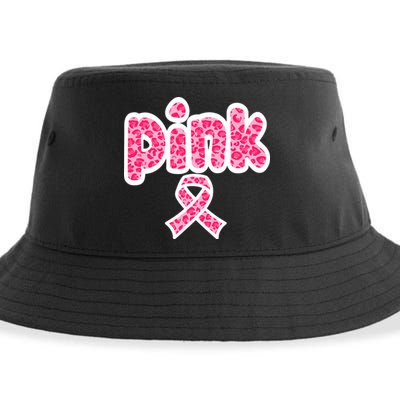 Breast Cancer Pink Ribbon Awareness Sustainable Bucket Hat