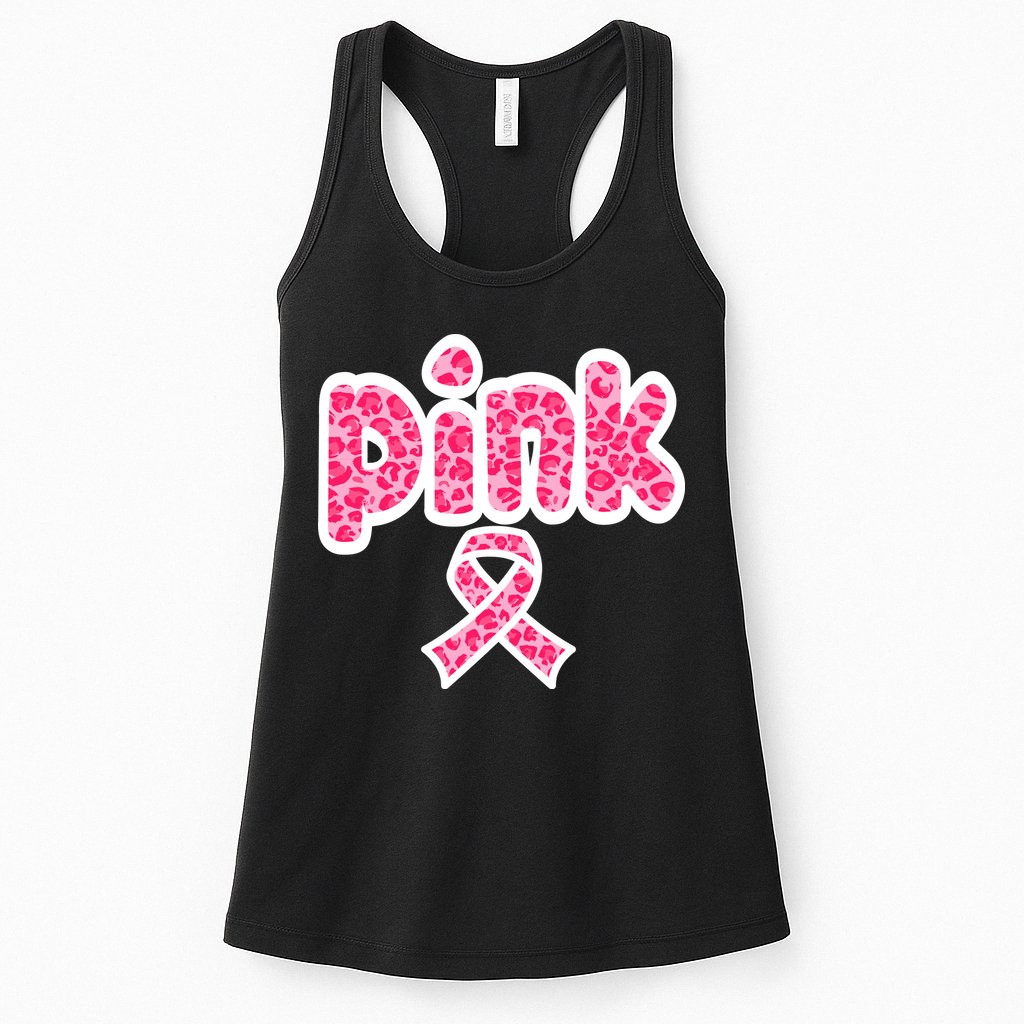 Breast Cancer Pink Ribbon Awareness Womens Tank Top