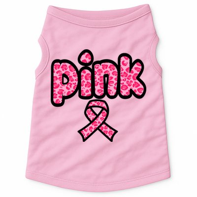Breast Cancer Pink Ribbon Awareness Doggie Tank