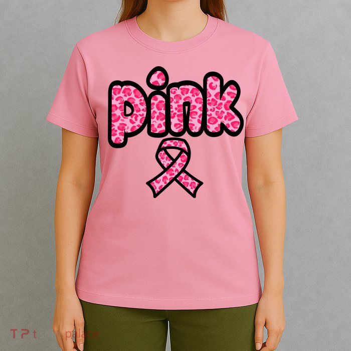 Breast Cancer Pink Ribbon Awareness T-Shirt