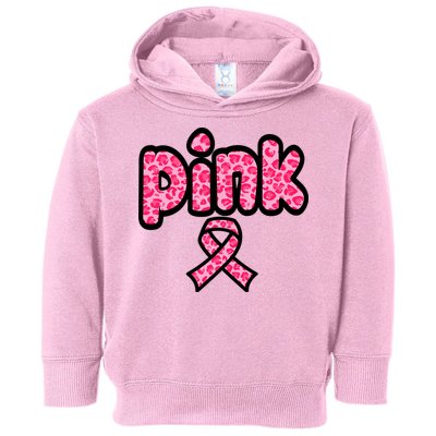 Breast Cancer Pink Ribbon Awareness Toddler Hoodie