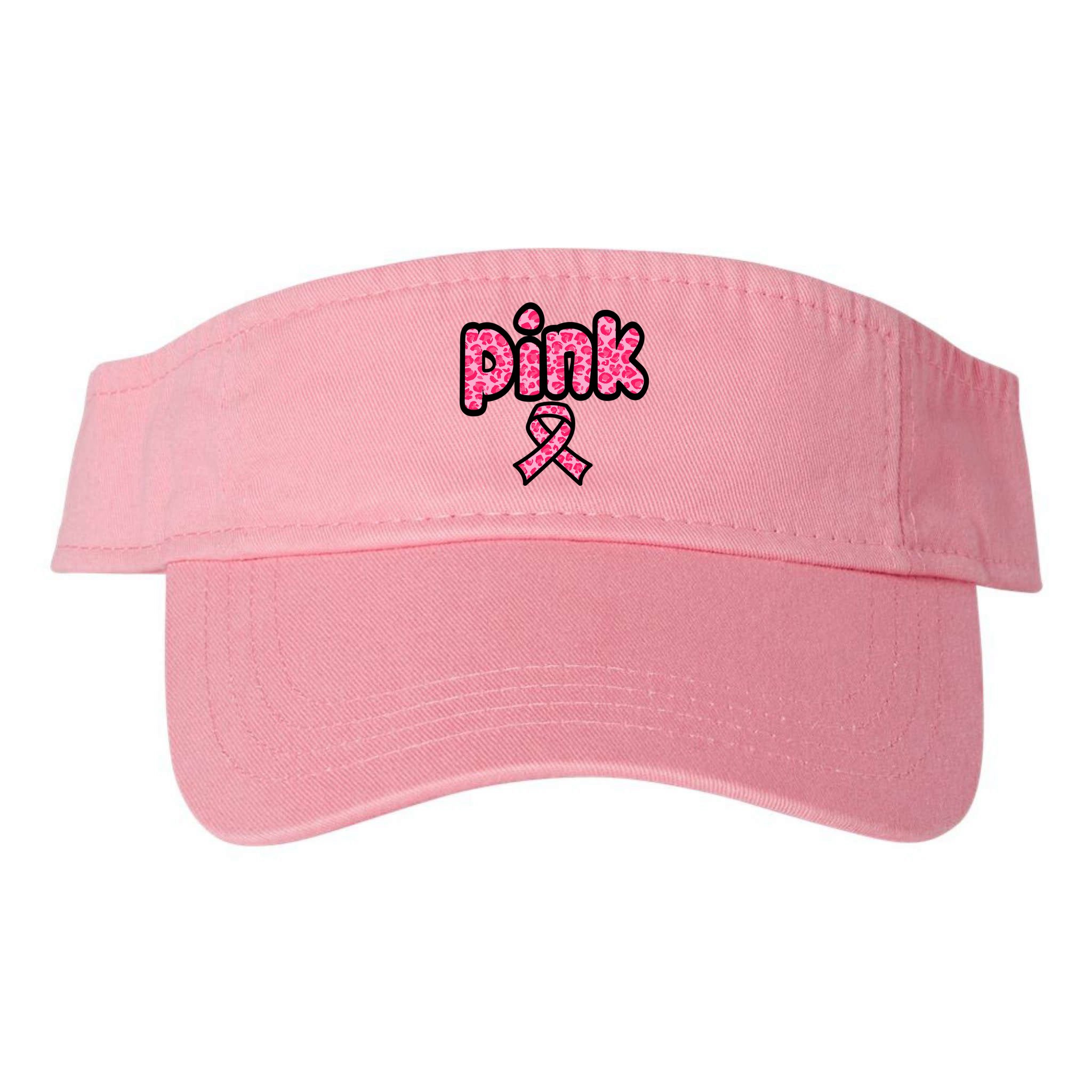 Breast Cancer Pink Ribbon Awareness Visor
