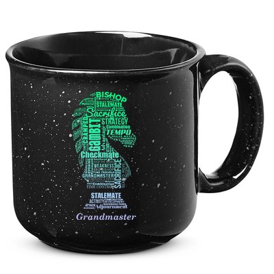 Bishop Chess Piece Group Costume Chess Club Chess Board 15oz Campfire Ceramic Mug