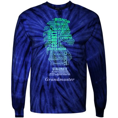 Bishop Chess Piece Group Costume Chess Club Chess Board Tie-Dye Long Sleeve Shirt