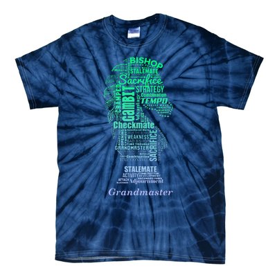 Bishop Chess Piece Group Costume Chess Club Chess Board Tie-Dye T-Shirt