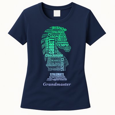 Bishop Chess Piece Group Costume Chess Club Chess Board Womens T-Shirt