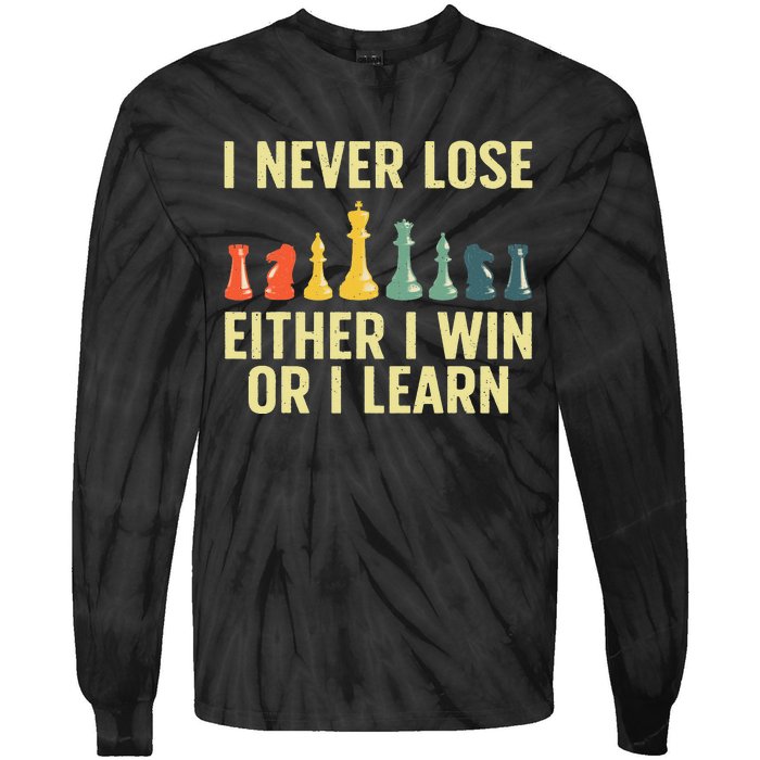 Best Chess Player For Board Game Chess Lover Tie-Dye Long Sleeve Shirt