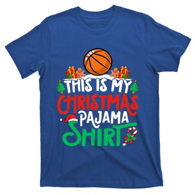 Basketball Christmas Pajama Gift Basketball Xmas Party Gift T-Shirt