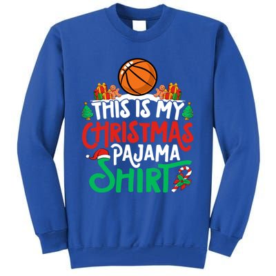 Basketball Christmas Pajama Gift Basketball Xmas Party Gift Tall Sweatshirt