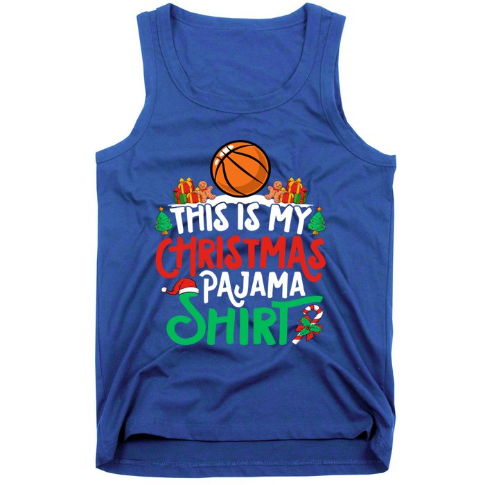 Basketball Christmas Pajama Gift Basketball Xmas Party Gift Tank Top