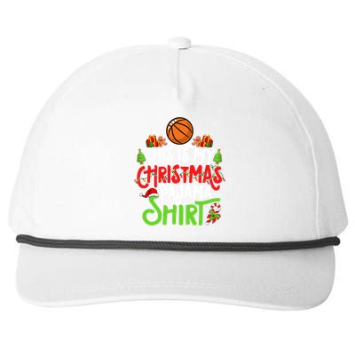 Basketball Christmas Pajama Meaningful Gift Xmas Party Basketball Gift Snapback Five-Panel Rope Hat