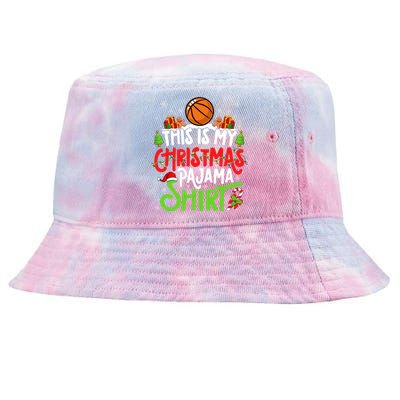 Basketball Christmas Pajama Meaningful Gift Xmas Party Basketball Gift Tie-Dyed Bucket Hat