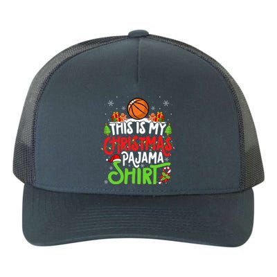 Basketball Christmas Pajama Meaningful Gift Xmas Party Basketball Gift Yupoong Adult 5-Panel Trucker Hat