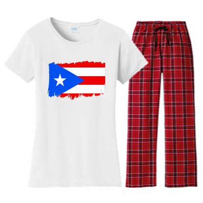 Boricua | Cute Pr Puerto Rican Pride Nuyorican Flag Ladies Rico Women's Flannel Pajama Set