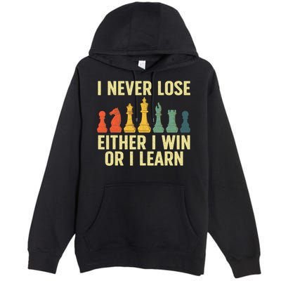 Best Chess Player For  Board Game  Premium Pullover Hoodie