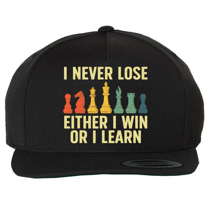 Best Chess Player For  Board Game  Wool Snapback Cap
