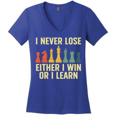 Best Chess Player For  Board Game  Women's V-Neck T-Shirt