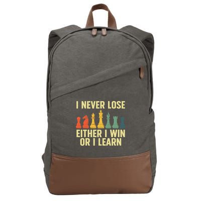 Best Chess Player For  Board Game  Cotton Canvas Backpack