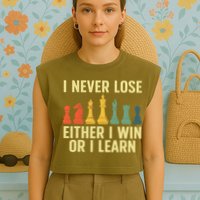 Best Chess Player For  Board Game  Garment-Dyed Women's Muscle Tee
