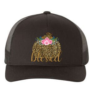 Blessed Cheetah Pumpkin October Yupoong Adult 5-Panel Trucker Hat