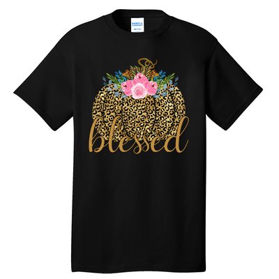 Blessed Cheetah Pumpkin October Tall T-Shirt