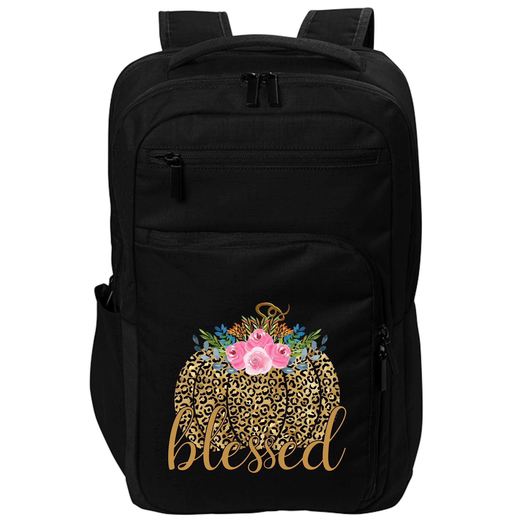 Blessed Cheetah Pumpkin October Impact Tech Backpack