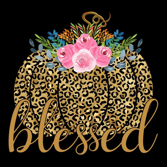 Blessed Cheetah Pumpkin October Backpack
