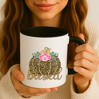 Blessed Cheetah Pumpkin October Mug