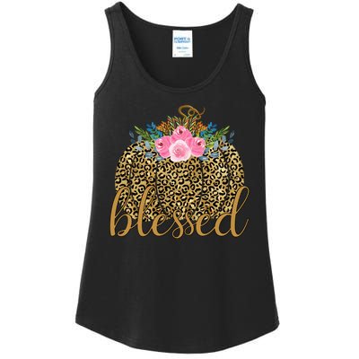 Blessed Cheetah Pumpkin October Ladies Essential Tank