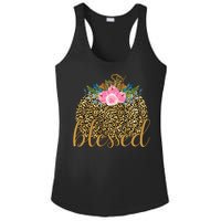 Blessed Cheetah Pumpkin October Ladies PosiCharge Competitor Racerback Tank