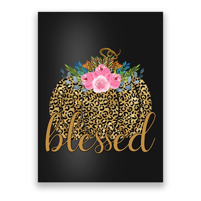Blessed Cheetah Pumpkin October Poster