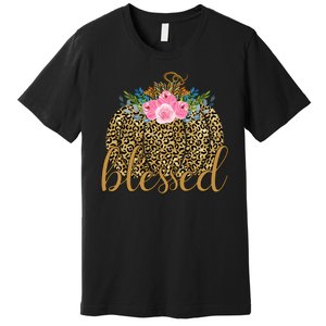 Blessed Cheetah Pumpkin October Premium T-Shirt