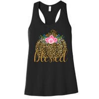 Blessed Cheetah Pumpkin October Women's Racerback Tank