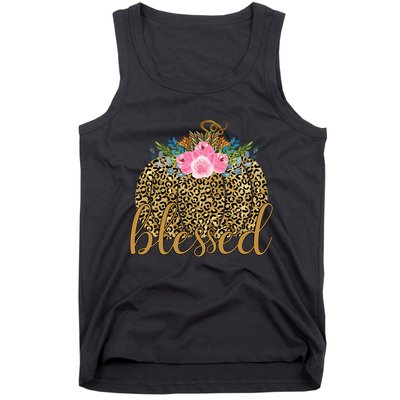 Blessed Cheetah Pumpkin October Tank Top